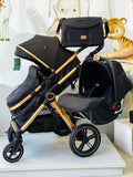 COCHE MOISES CON PORTA BEBE Y PAÑALERA